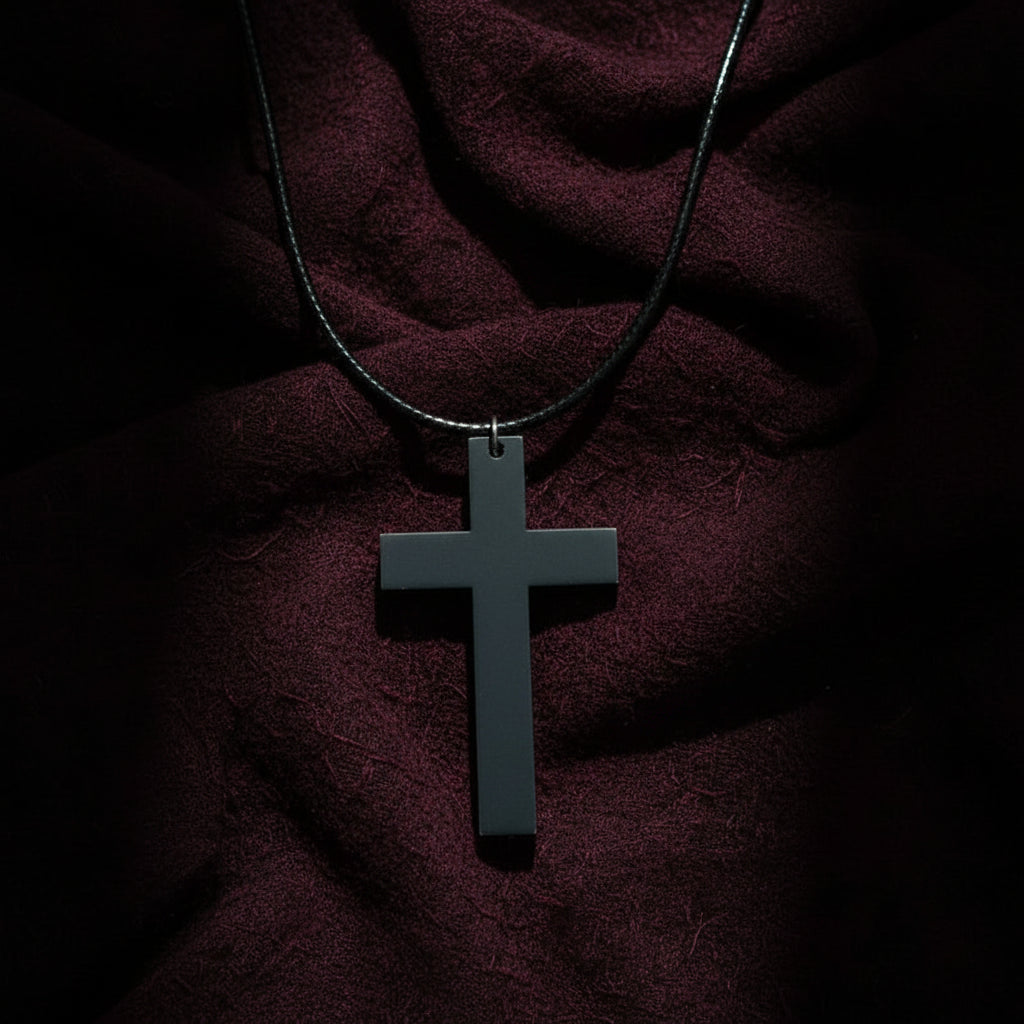 Rivet Cross Necklace
